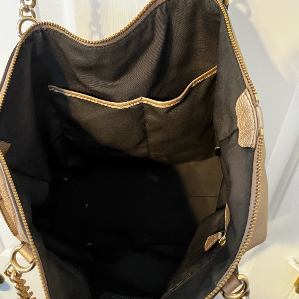 Coach Metallic Gold Ava Tote ๐ - Picture 7 of 11